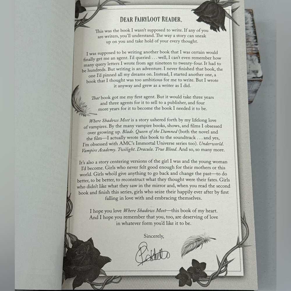 WHERE SHADOWS MEET (By Patrice Caldwell) Fairyloot Edition Hardcover - Picture 12 of 12